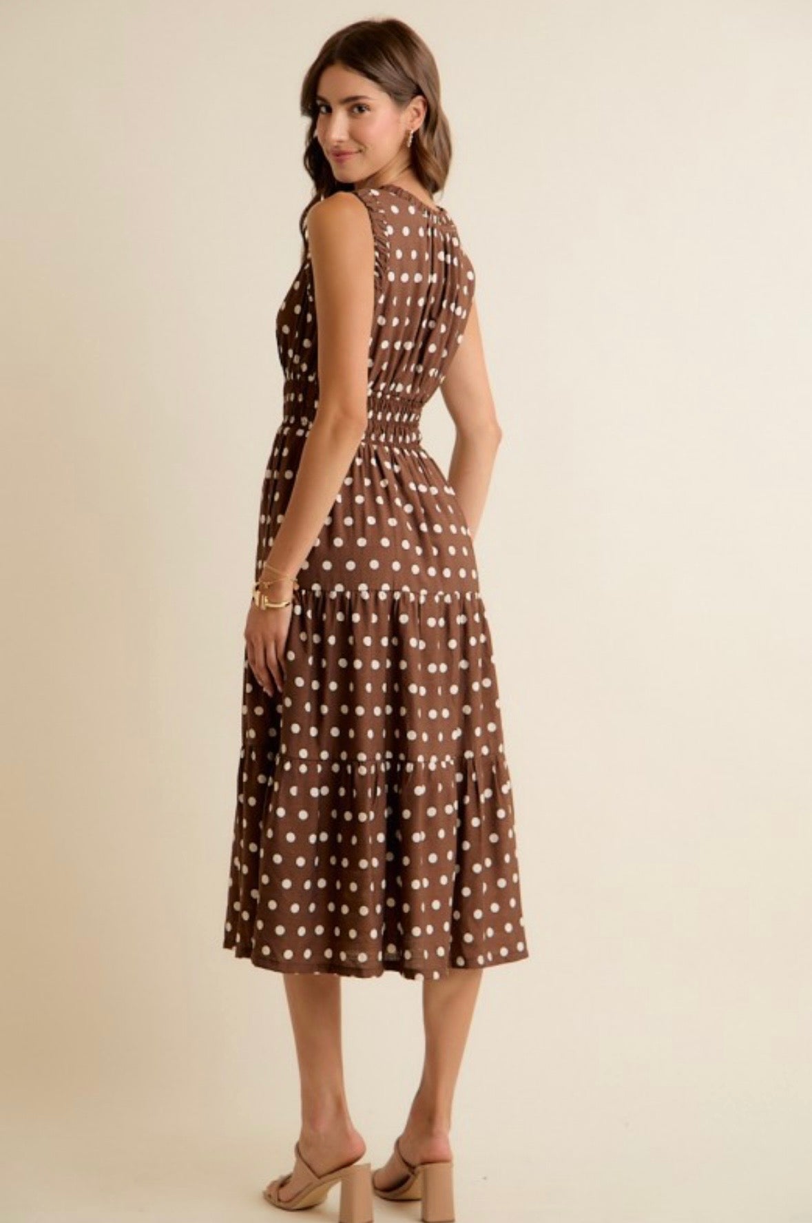 Catherine Polka Dot Midi Dress