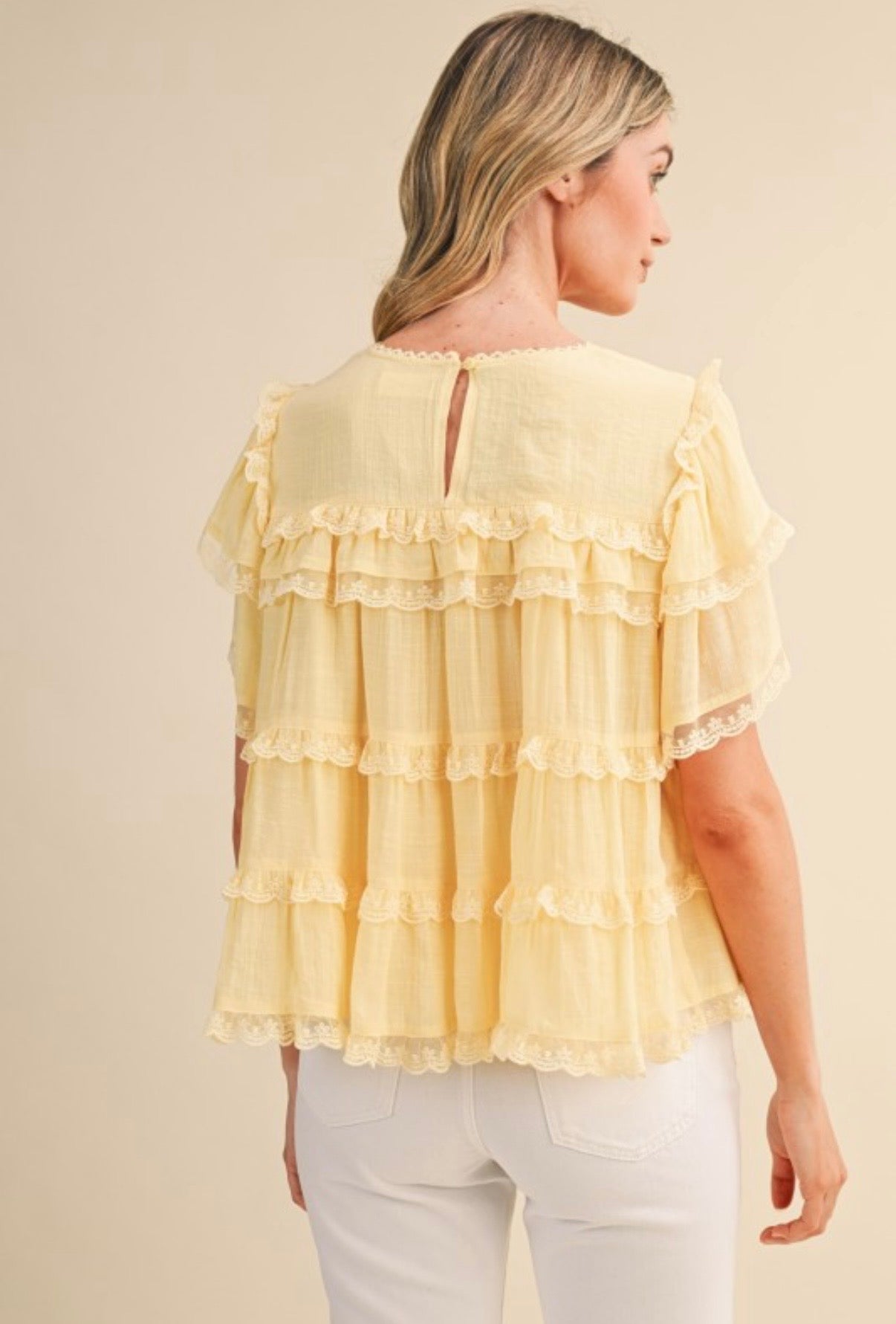 Clara Ruffle Tiered Top