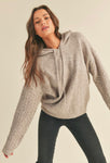 Oversized Knit Hoodie