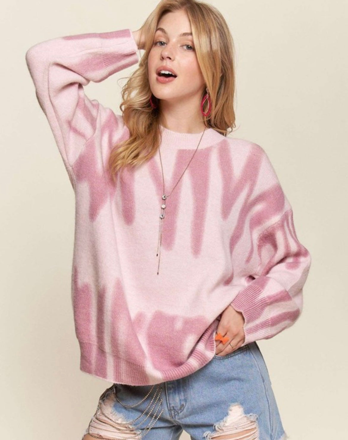 Graffiti Print Sweater
