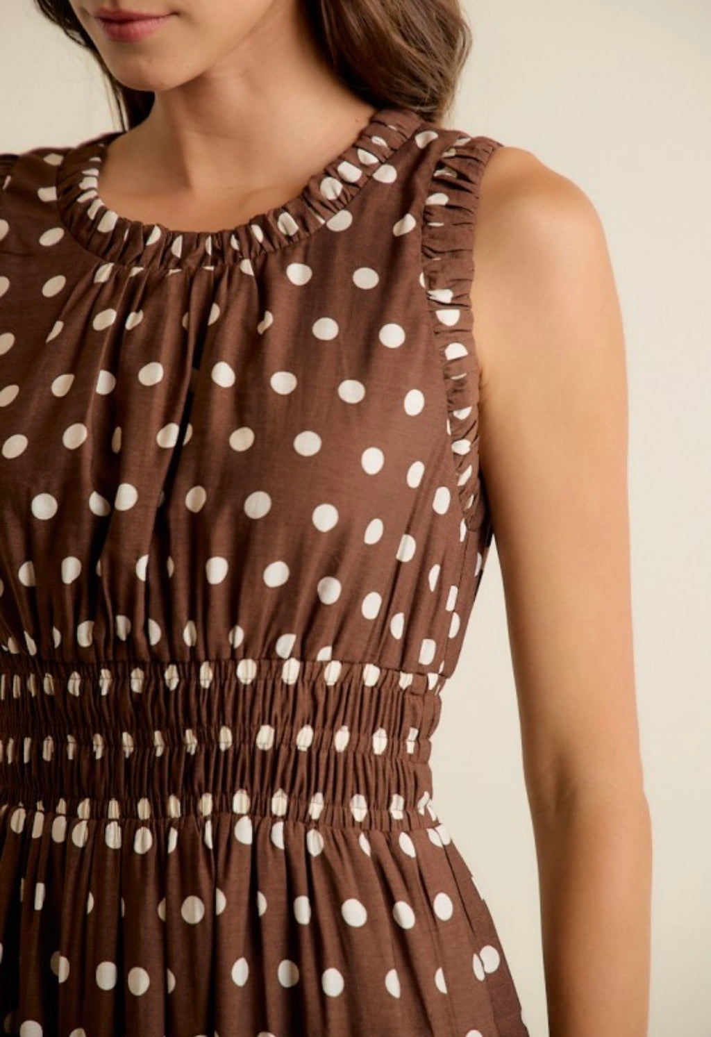 Catherine Polka Dot Midi Dress