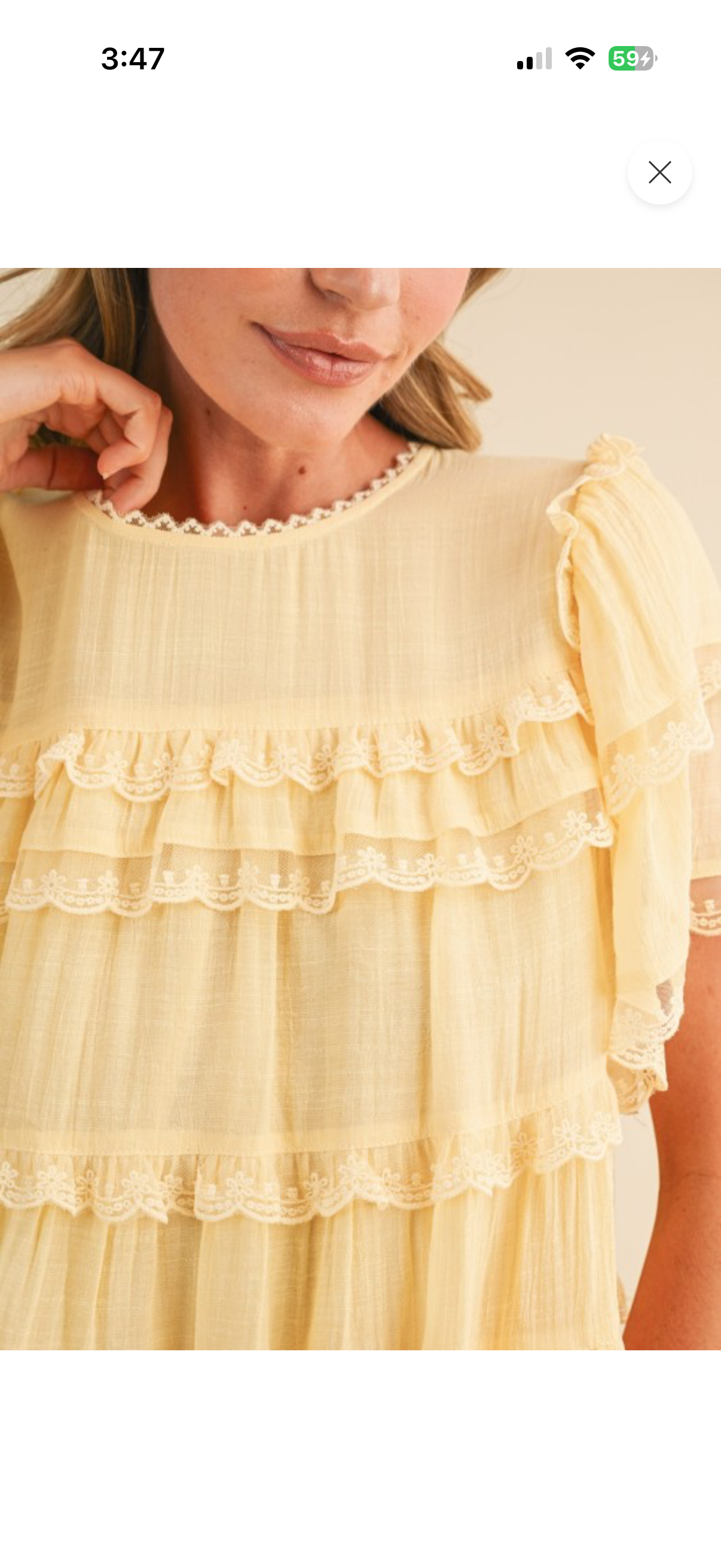 Clara Ruffle Tiered Top