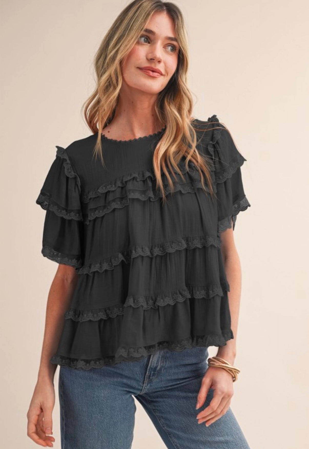 Clara Ruffle Tiered Top
