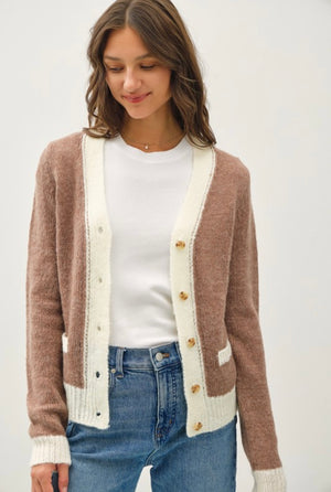 Two Tone Varsity Sweater