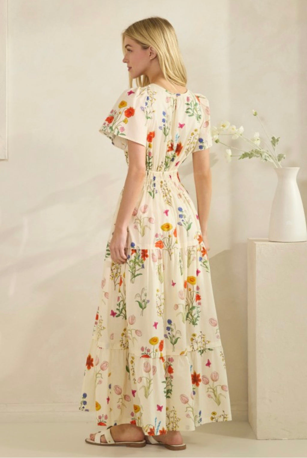 Paris Floral Maxi Dress
