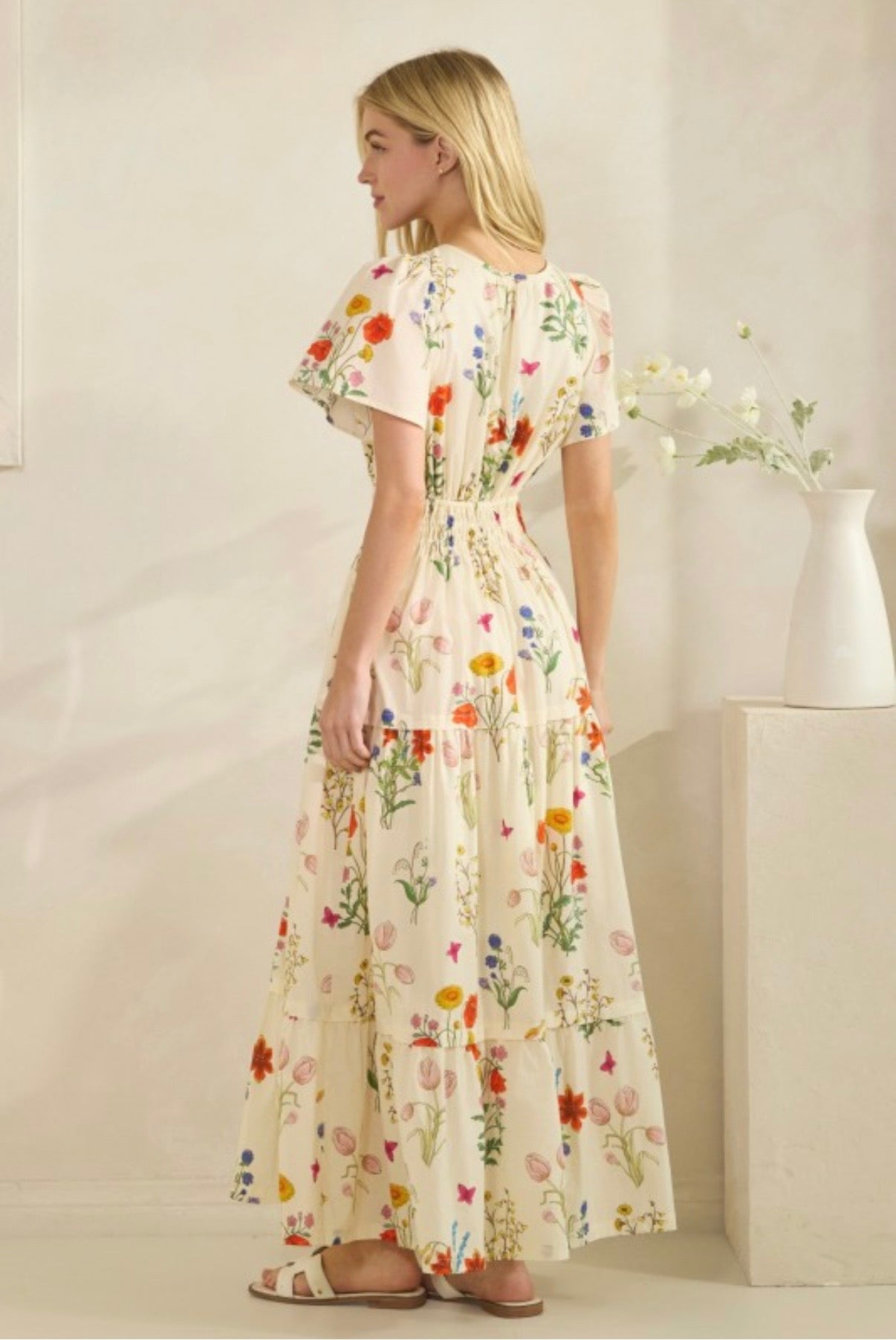 Paris Floral Maxi Dress
