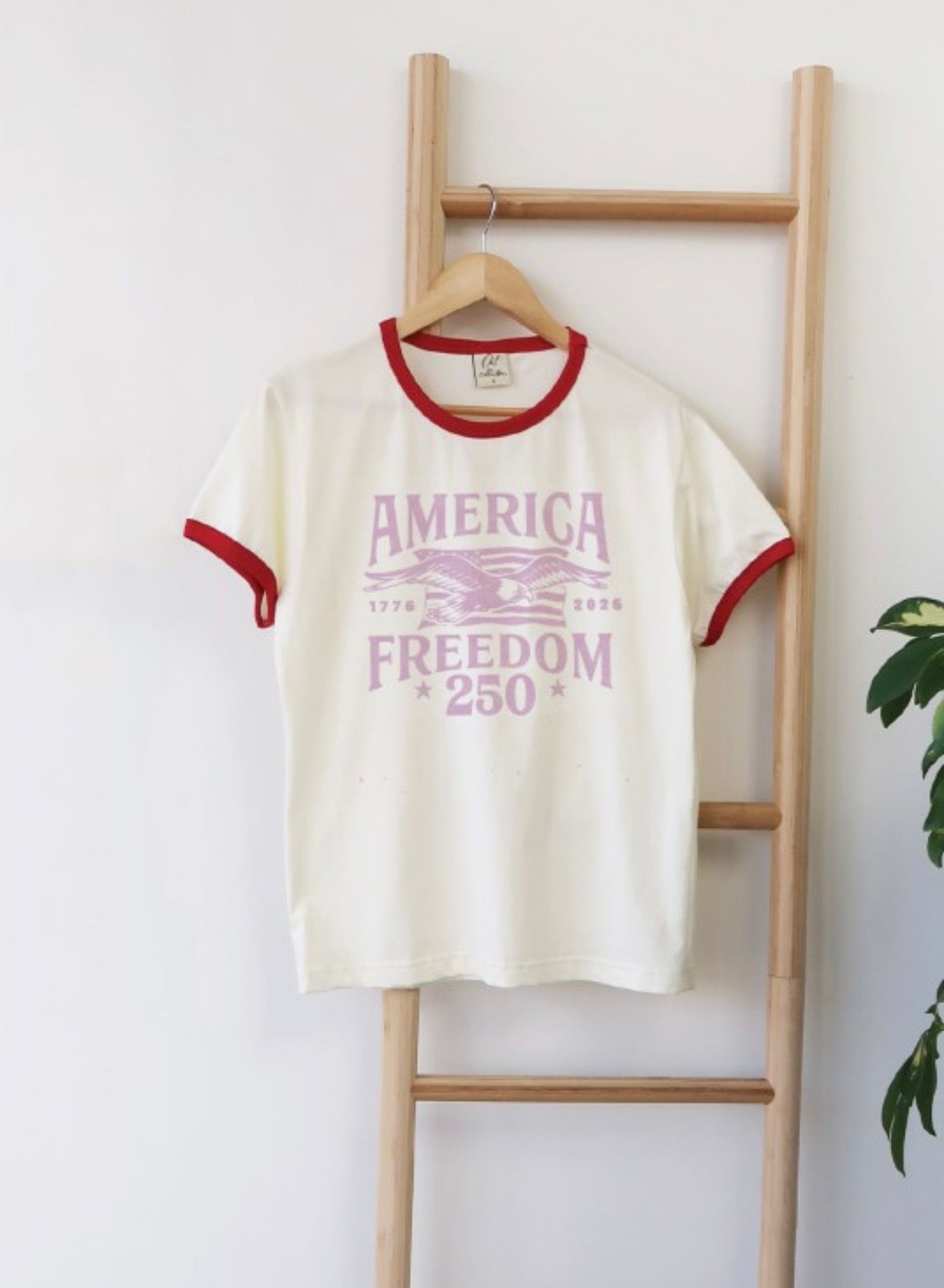 America Freedom Ringer Tee