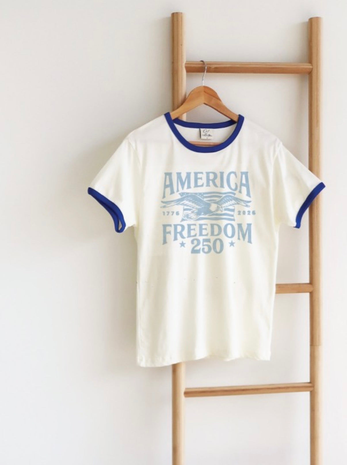 America Freedom Ringer Tee