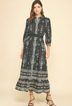 Paisley Print Maxi Dress