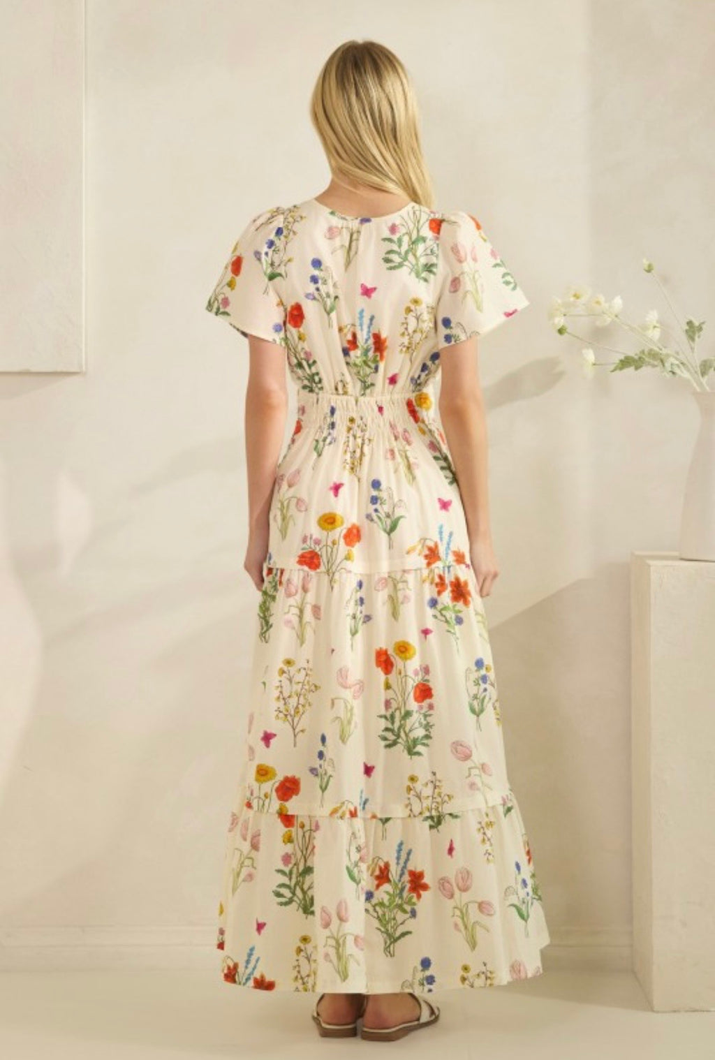 Paris Floral Maxi Dress