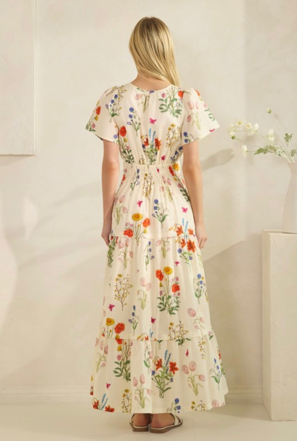 Paris Floral Maxi Dress
