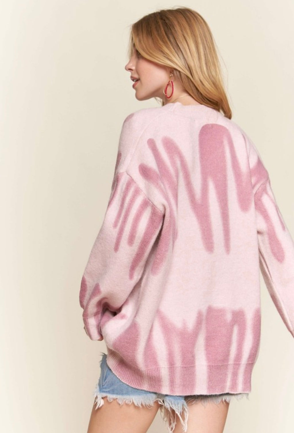 Graffiti Print Sweater