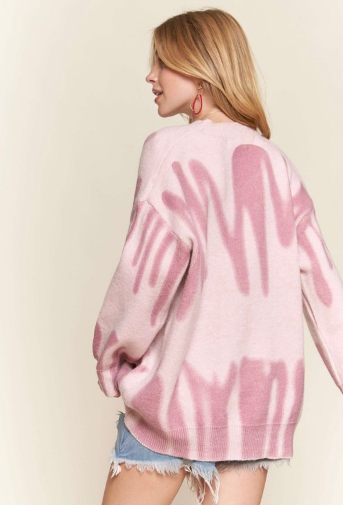 Graffiti Print Sweater