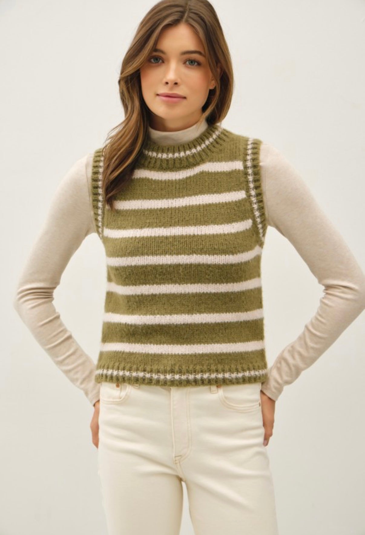 Striped Sweater Vest