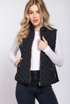 Quilted Full Zip Vest