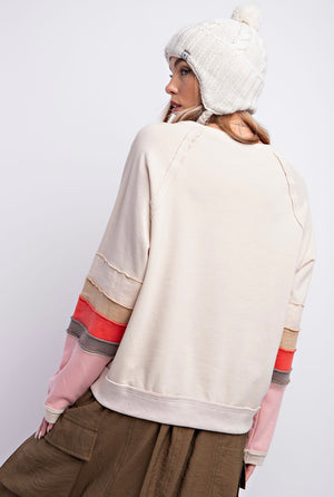 Oatmeal French Terry Pullover
