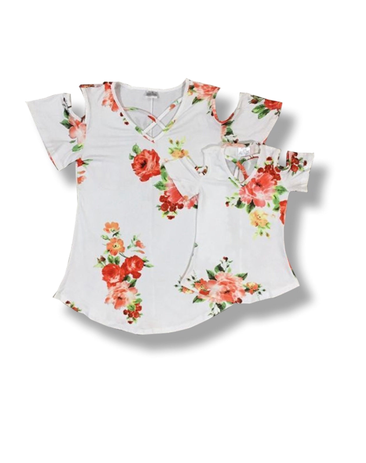 Youth White with Floral top