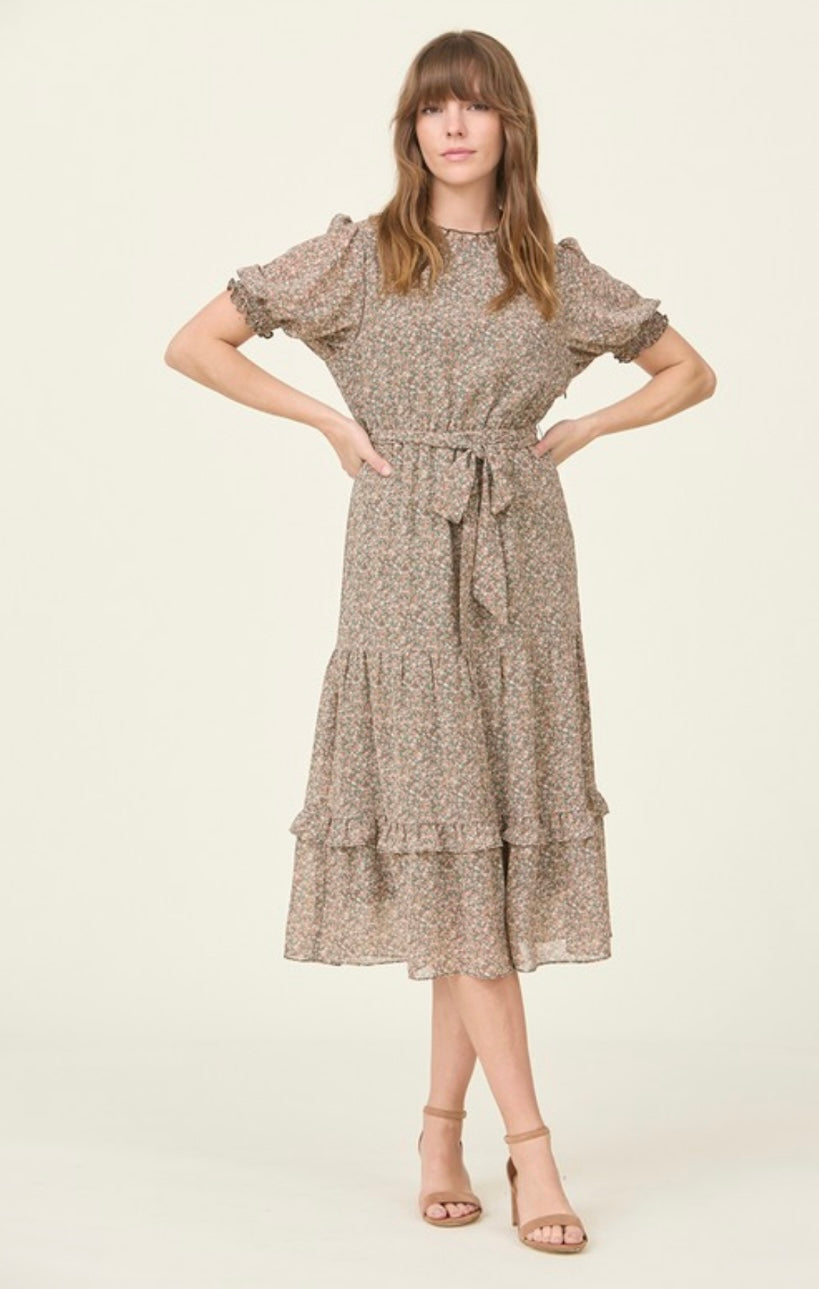 Leona Floral Print Dress