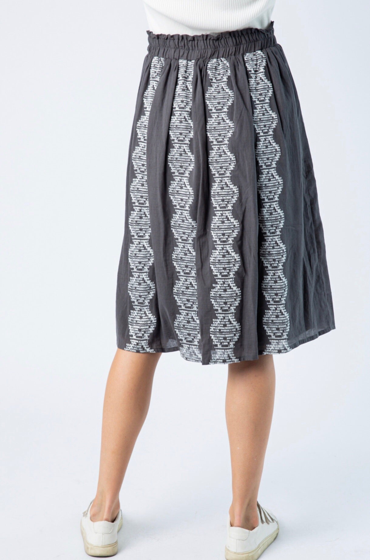 Come As You Are Charcoal Skirt