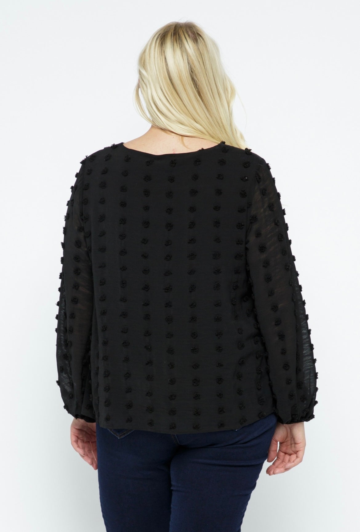 Black Dot to Dot Blouse