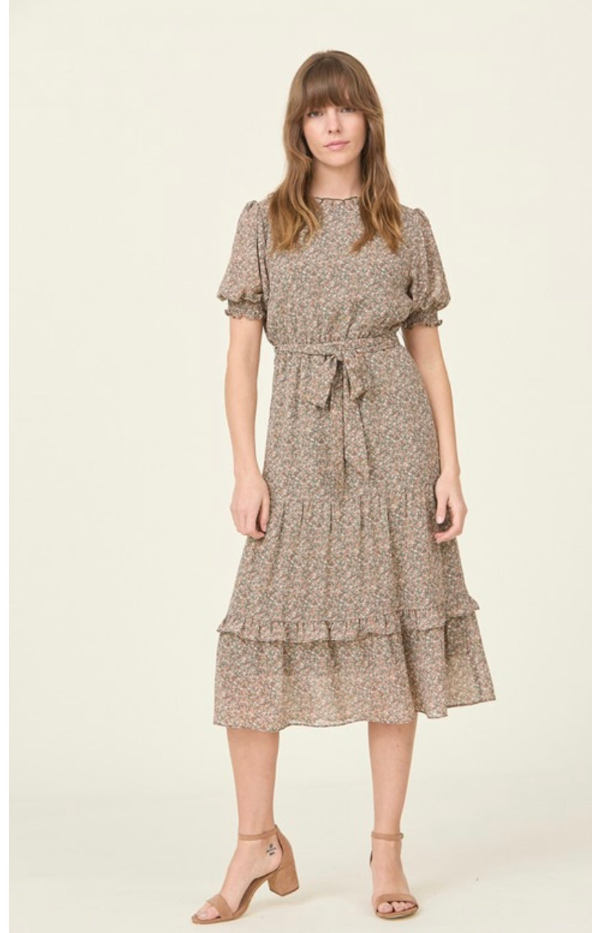 Leona Floral Print Dress