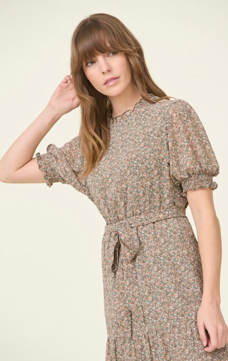 Leona Floral Print Dress
