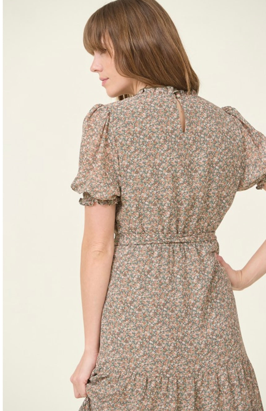 Leona Floral Print Dress