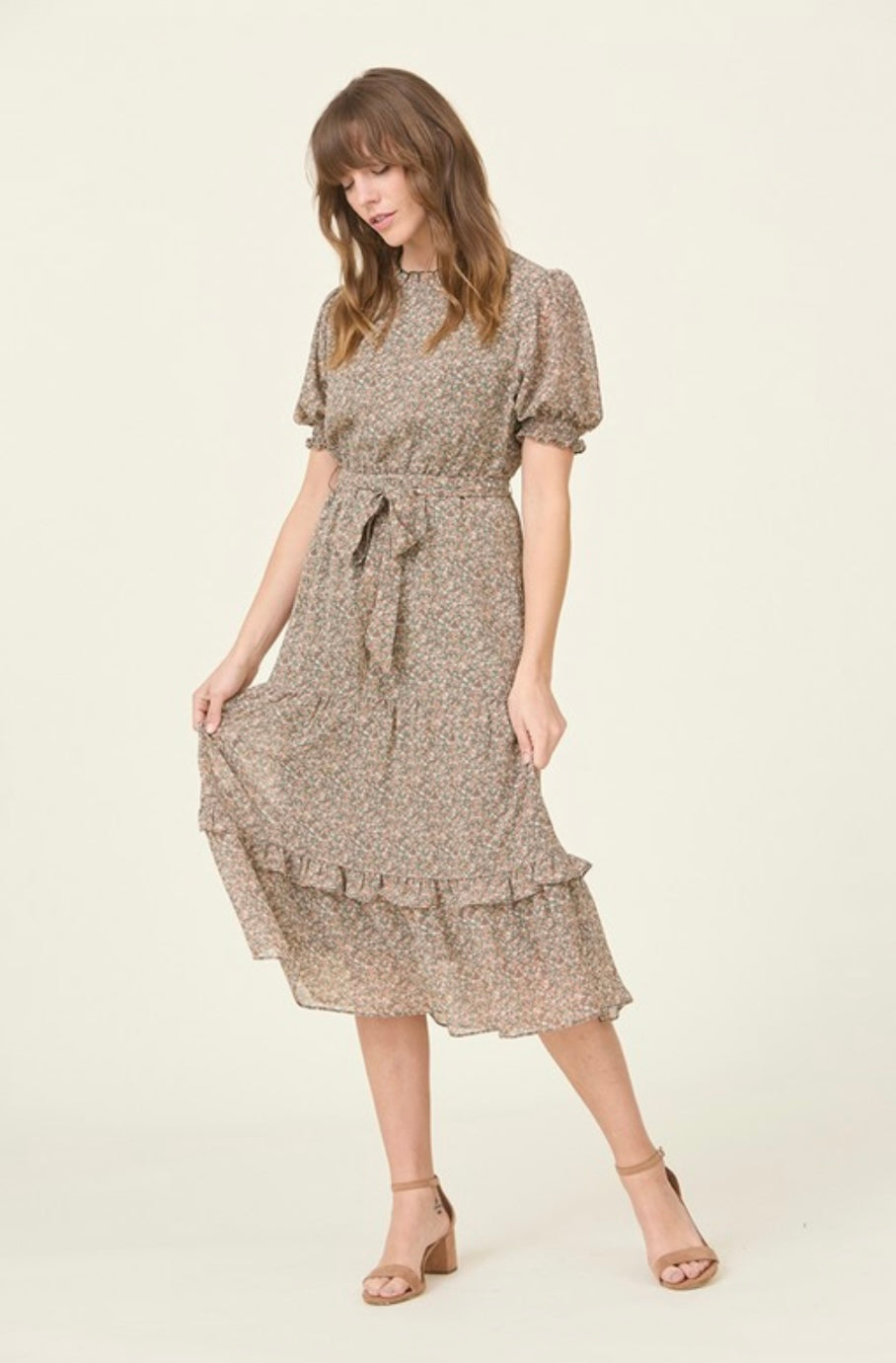Leona Floral Print Dress