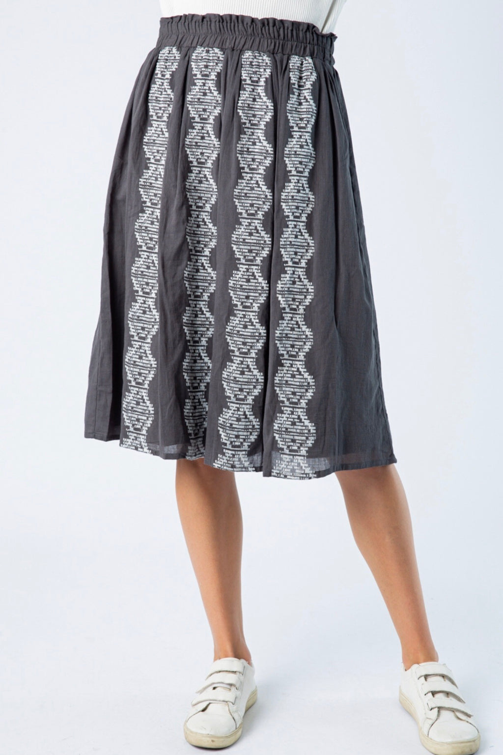 Come As You Are Charcoal Skirt