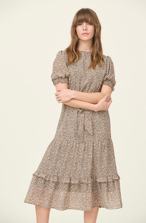 Leona Floral Print Dress