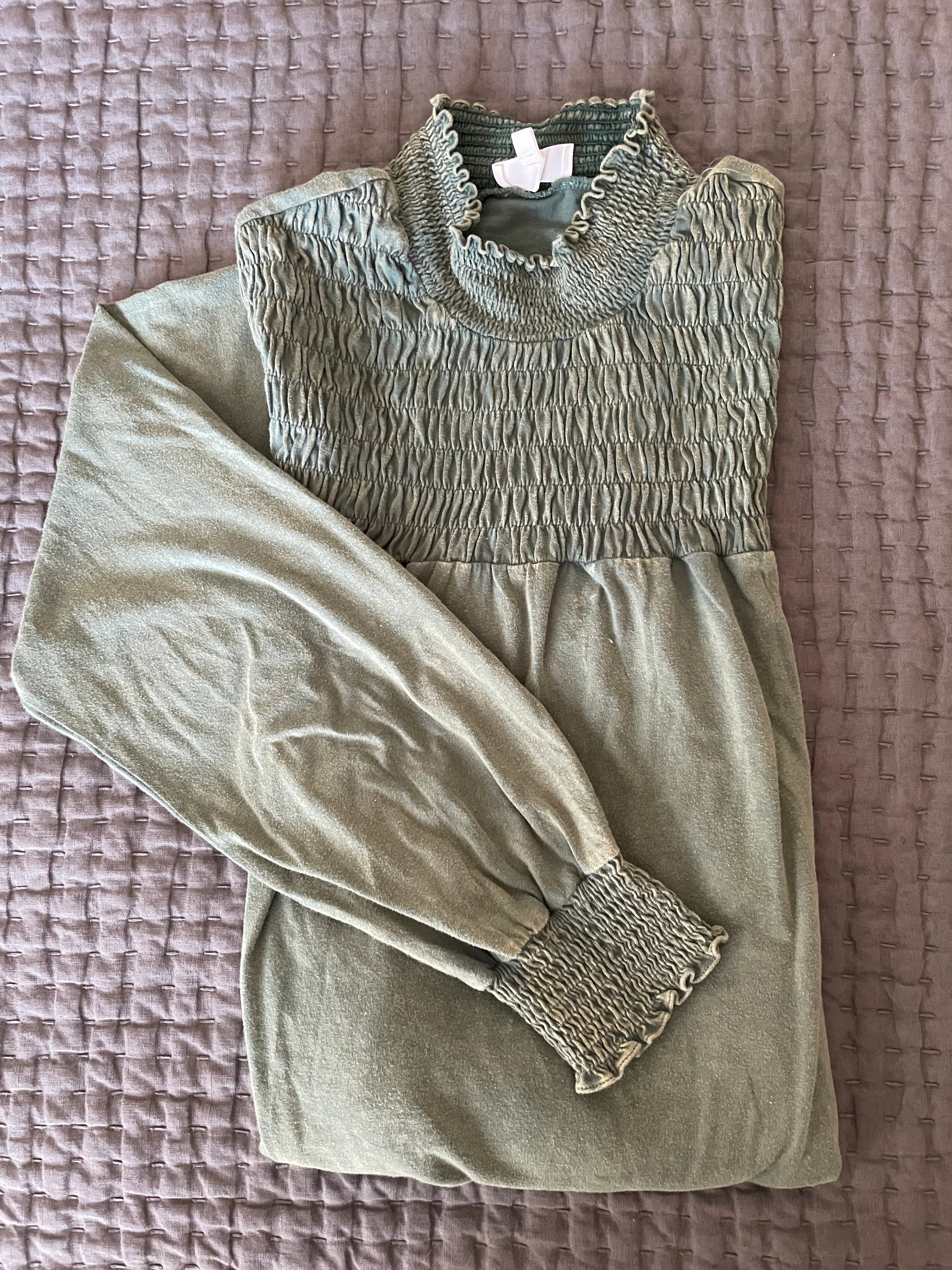 Washed Sage Green Top