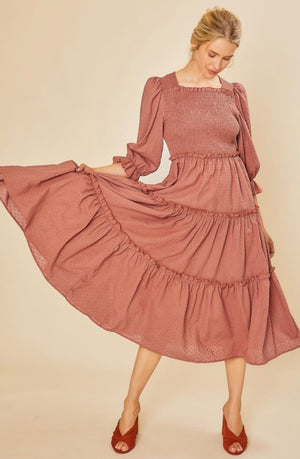 Fall for You Terracotta Dress